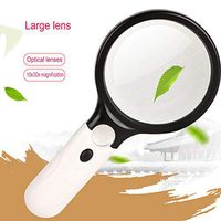 Yxian Magnifying Glass 10X 30x, LED Magnifier (3 LED Lights) - Magnifying Lens Handheld Great for Jewelers - Magnifier Brilliant for Reading, Illuminated Magnifier