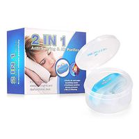 SD Life Micro Snoring Device Anti Snore for Sleep Apnea Air Purifier Tool with Carbon Filter BPA Free with Case