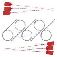 5 - Fire Extinguisher Pull Pins and 6 - Tamper Seals (RED)