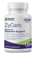 Houston Enzymes – ZyCarb – 120 Capsules – Professionally Formulated to Support Digestion of Starches, Carbohydrates & Sugars – Enhanced with Lactase Enzyme for Lactose Intolerance