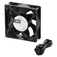 ORIX Single-Phase 100~240 VAC Axial Cooling Fan - 4.72 in. (W) X 4.72 in. (H) [120 mm (W) X 120 mm (H)]