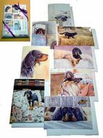 Michael Steddum Gordon Setter 8 Pack Note Card Set
