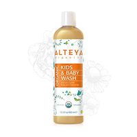Alteya Organics USDA Organic Baby Wash - Large, 14fl oz/400ml, Award-Winning, with Organic Calendula, Chamomile and Bulgarian Rose Otto