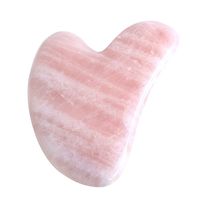 CCbeauty Gua Sha Scraping Tools Natural Rose Quartz Handmade Guasha Facial Board for SPA Acupuncture