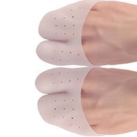 Mxinran Toe Sleeve Metatarsal Pads,2 Pcs,Gel Toe Caps with Forefoot Cushioning for Neuroma Pain Relief Inserts for Ballet Shoes, Prevent Calluses, Blisters