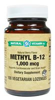Natural Vitamin Co. - Methyl B12 1000 mcg, Natural Berry Flavor, Vitamin B12 1000 mcg, 100 Lozenges, 3+ Month Supply, Gluten Free, Vegetarian, Vegan