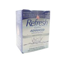Refresh Optive Sensitive Lubricant Eye Drops Single Use Containers, 30 ea