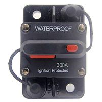 ANJOSHI 300 Amp Circuit Breaker 20A-300A with Manual Reset Waterproof Inline Fuse Inverter for Marine Trolling Motors Boat ATV Manual Power 12V-36VDC