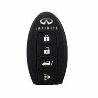 Silicone Protective Fob Skin Cover Shell Key Jacket Sleeve for INFINITI EX35 INFINITI FX35 INFINITI FX50 INFINITI G35 INFINITI G37 INFINITI M35 M35h INFINITI M45 M56 QX56 Smart Key Case Fob 4 Bts