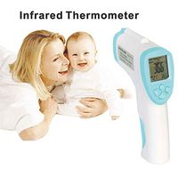 Kukakoo [2020 Updated Ear and Forehead Thermometer – Fever Alarm and Memory Function丨 Digital Non Contact Infrared Thermometer Forehead Temperature Meter for Baby Kids Adults Indoor Outdoor Green