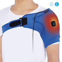 Doact Shoulder Heating Pad,USB Electric Heat Therapy Shoulder Wrap Brace for Rotator Cuff,Frozen Shoulder,AC Joint Pain, Shoulder Dislocation Sprains,Bursitis Muscles Pain Relief,Unisex(L)Father's Day