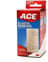 ACE Elastic Bandage (hook closure) 4 Inches 1 Each (Pack of 9)