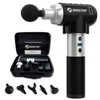 BOOSTER PRO 2 Percussion DEEP Tissue Massage Gun Latest Noise Reduction Technology, 9 SPEEDS, 5 Massage Heads Carrying CASE