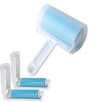 MAZU Stick Lint Roller Cat Dog Hair Remover Washable Reusable Lint Roller for Clothes Travel Dust Picker Cleaner Remover Brush Value Set for Clothes Pet Hair Debris 3 Pack