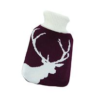 Christmas Washable Soft Cover Fashion Safe Hot Water Bottle Bag-Purple