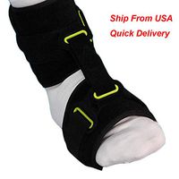 Ankle Dropfoot Orthosis Night Time Foot Drop Brace Breathable Adjustable Plantar Fasciitis Night Splint Dorsal Support Foot Arch Shock Absorber Bandage Equipment Footrest Free Size