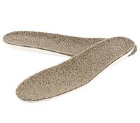 Wool Insole - Winter Thermal Cold Weather Warm Inserts for Women- 1 Pair (Brown)