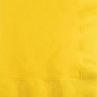 School Bus Yellow Dinner Napkins (3-Ply)(25 Pack)