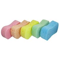 VNDEFUL 5 Pcs Car Wash Sponge Cleaning Scrubber Assorted Color 8 Shape Cleaning Wash Sponge Pad for Auto Cars