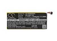 Cameron Sino Li-Polymer 3.70V 4700mAh / 17.39Wh Tablet Battery Compatible With Nabi PR-3667153, Fits Nabi Dreamtab 8"/DMTAB-NV08B