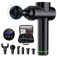 FYLINA Handheld Muscle Massage Gun,Deep Tissue Percussion Muscle Massager,20 Speed Levels Electric Massager for Full Body Pain Relief Recovery 6 Heads & Carry Case Included…