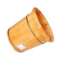 Thicken Wooden Tub,Foot Spa Wooden Tub,Wooden Foot Bath Barrel,Solid Wood Foot Soaking Barrel Bucket,Foot Soak Barrel,Steamed Foot Artifact (Color : B)