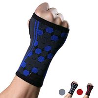 Wrist Support Sleeves (Pair) Medical Compression Recovery for Carpal Tunnel and Wrist Pain Relief Wrist Brace for Men and Women Hand Support Brace Suitable for Both Right and Left Hands (M)