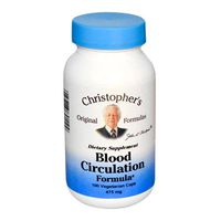 Dr. Christopher's Original Formulas Blood Circulation Formula Capsules,  475mg, 100 Count