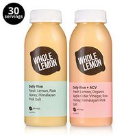 Whole Lemon Daily Rise +ACV | Fresh, Raw Super Drink | Hydrate Faster | Sustained Energy & Focus | Antioxidants & Electrolytes | No Sugar, No Caffeine | Vegan, Non-GMO, Gluten-Free | 30 servings