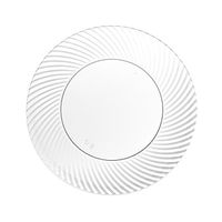 Party Essentials N687021 Party Supplies Tableware, 70-Count, Clear Swirl