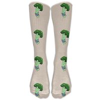 Men Novelty Cute Broccoli Casual Over The Calf Sock Athletic Team Stocking Unisex
