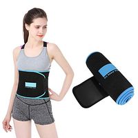 Zer one Sports Waist Band Adjustable Trainer Body Sweat-Absorbent Gym Fitness Belt Back Waist Supporter for Releasing Pain (L)