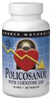 SOURCE NATURALS Policosanol with Coenzyme Q10 10 Mg Tablet, 30 Count