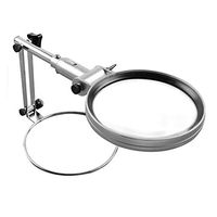 Boutiques/Multifunction 2X Handheld Desktop Magnifying Glass with Light Desktop Hands Free Folding Portable Magnifier, for Old Man Book Reading Jewelry Identification Watches Crafts