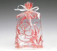10ct Small RED Jewel Swirls 7x2x3" Cello Cellophane Party Treat Food Snack Bags nfLG -619