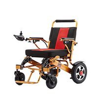 ZXOIHH Intelligent Collapsible Scooter, Aluminum Alloy Electric Wheelchair, Electromagnetic Brake Suitable for The Elderly/Disabled