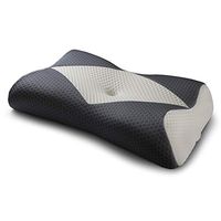 Mkicesky Memory Foam Pillow for Sleeping, Cervical Contour Orthopedic Pillow Relief Neck & Shoulder Pain Ergonomic Bed Pillow for Side/Back/Stomach Sleeper - Silver Gray