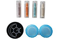 DMV Ultra Hard Contact Lens Remover (Pack of 4 One of Each Color) Plus Bonus Travel Case and Magnet