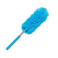 Microfiber Extendable Duster Feather Duster with Telescoping Extension Pole Hand Duster Extendable Tool - Cobweb-Wet or Dry Use (26CM extend 75CM, Blue)