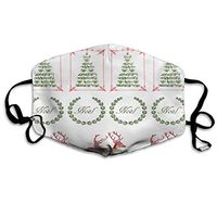 Face Mask Vintage Christmas Stickers Designer Cycling Half Face Earloop Dust Mask for Men