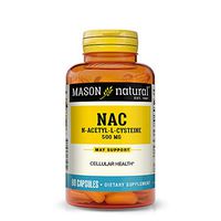Mason Natural, NAC Amino Acid Capsules, 60 Count, Dietary Supplement Supports and Protects Cellular and Immune Functions, Supports Overall Health and Wellness