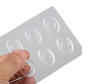 6Sheets(36PCS) Clear Gel Oval Foot Corn Pain Relief Rings Gel Cushions Pads Caps Remover Shoes Stick Foot Care Protector Bunion Treatment