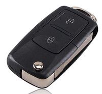 Heart Horse Compatible with VW Volkswagen Passat Golf Bora MK4 2 Buttons Remote Key fob Case Cover Shell