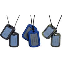 Munchables Chewable Dog Tags - Sensory Chew Necklace for Boys (Set of 3)