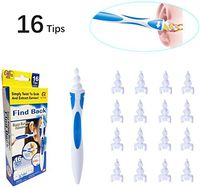 qgrips Earwax Remover with 16 Replacement Tips, GOLDFLOWER Ear Wax Removal Tool, Soft & Flexible Earwax Remover Kits for Humans Spiral Ear Cleaner for Adults & Kids