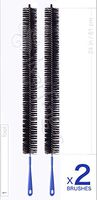 x2 REFRIGERATOR CONDENSER COIL BRUSHES • CLOTHES DRYER VENT LINT TRAP CLEANING