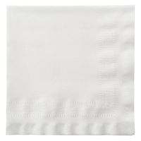 Hoffmaster 120052 Linen-Like Greek Key Dinner Napkin, Embossed, 1/4 Fold, 17" Length x 17" Width, White (Case of 300)