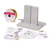 Bowdabra Designer Bow Maker Kit, Large Bundle with 100yd Gold Bow Wire for Creating Gift Bows, Swags, Decorations, Hair Bows, Party Favors, Corsages