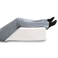 Support Plus Leg Wedge Pillow - Elevated Premium Memory Foam Cushion with Washable Cover Relieves Back/Sciatica Pain, Post-Surgery Recovery, Improves Circulation, Reduces Leg/Ankle Swelling - 21" Wide
