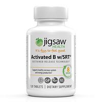 Jigsaw Health Activated B Complex w/SRT - Supports Healthy Energy, Contains B1, B3, B5, B6, B12, and Folate Highly Absorbable - 120 Count